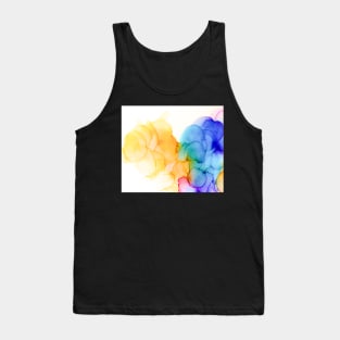 Happy clouds | Alcohol ink artwork Tank Top